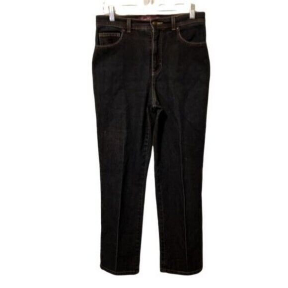 Gloria Vanderbilt Womens Size 8 Blue  Solid Jeans - Picture 1 of 10